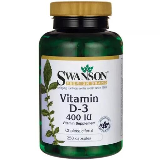 Swanson - Vitamin D3, 1000 IE - 250 Kapseln – Bild 2