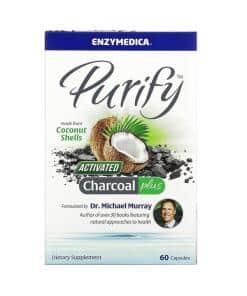 Enzymedica - Purify Activated Charcoal Plus - 60 caps