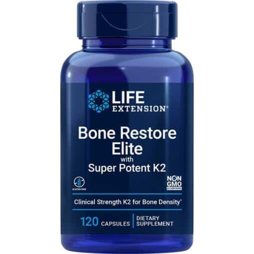 Life Extension - Bone Restore Elite with Super Potenet K2 - 120 caps