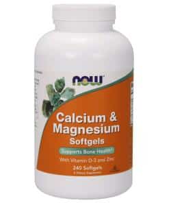 NOW Foods - Calcium & Magnesium with Vit D and Zinc - 240 Softgels