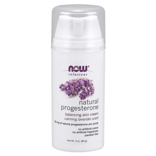NOW Foods - Natural Progesterone Balancing Skin Cream with Lavender - 85g