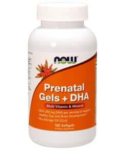 NOW Foods - Prenatal Gels + DHA - 180 softgels