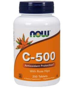 NOW Foods - Vitamin C-500 with Rose Hips - 250 tablets