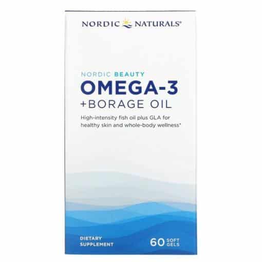 Nordic Naturals - Nordic Beauty Omega-3 + Borage Oil - 60 softgels