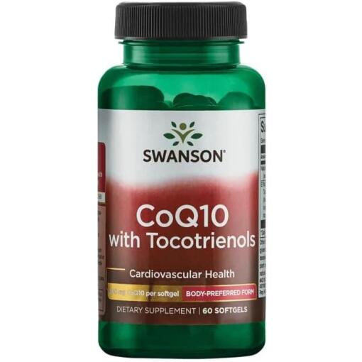Swanson - Coenzym Q10, 200 mg (mit 20 mg Tocotrienolen) - 60 Weichkapseln