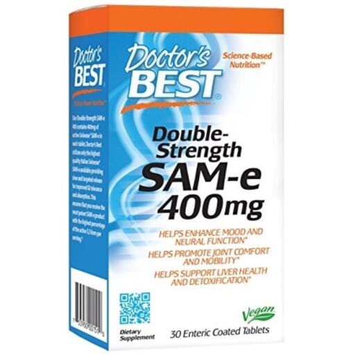 Doctor's Best - SAM-e, 400 mg doppelte Stärke - 30 Tabletten