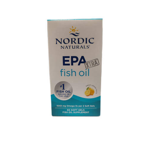 EPA Xtra Fish Oil, 1640mg Lemon - 60 softgels