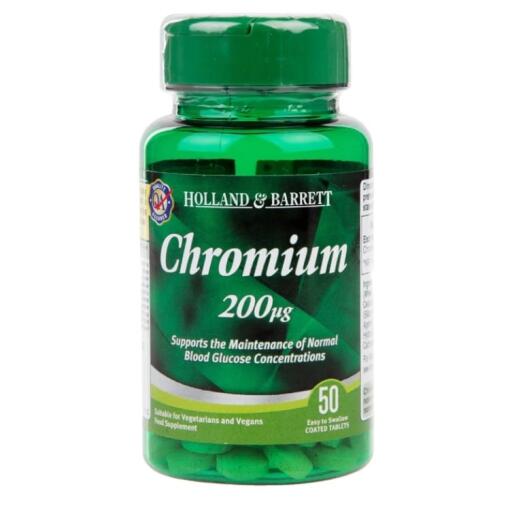 Holland & Barrett - Chrom, 200 mcg - 50 Tabletten