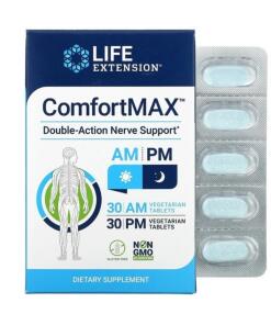 Life Extension - ComfortMax - 30 AM + 30 PM vegetarische Tabletten