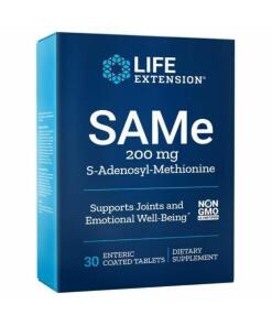 Life Extension - SAMe S-Adenosylmethionin, 200 mg - 30 magensaftresistente Tabletten