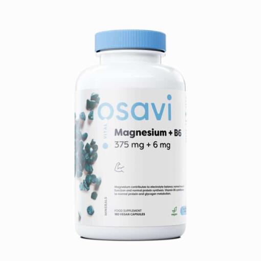 Osavi - Magnesium + Vitamin B6 - 180 vegane Kapseln