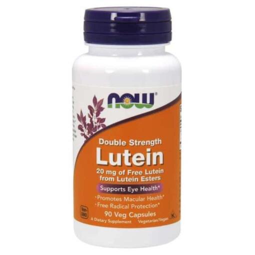 NOW Foods - Lutein, 20 mg doppelte Stärke - 90 vegane Kapseln