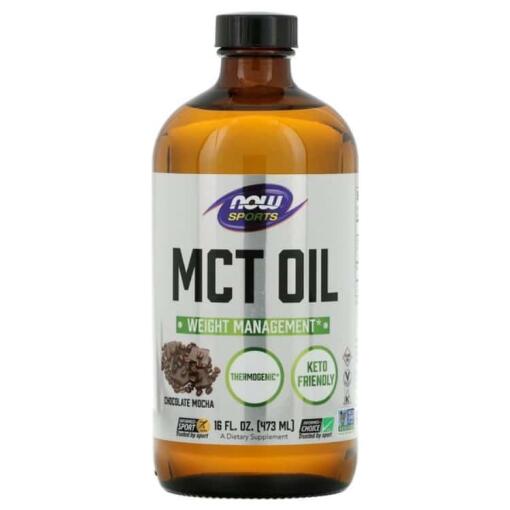 NOW Foods - MCT-Öl, Schoko-Mokka-Geschmack - 473 ml