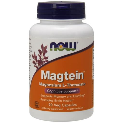 NOW Foods - Magtein Magnesium-L-Threonat - 90 vegane Kapseln