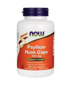 NOW Foods - Psylliumschalen 500 mg - 200 Kapseln