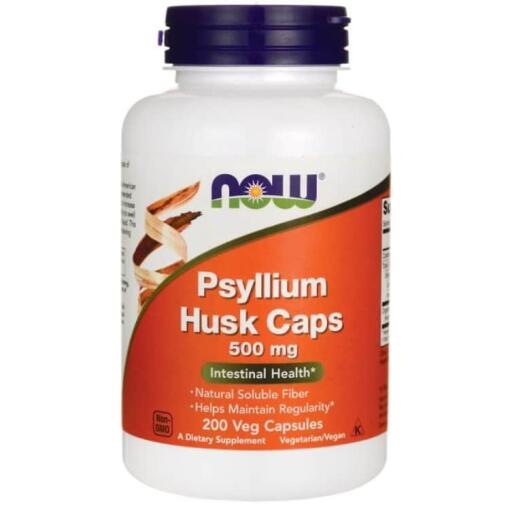 NOW Foods - Psylliumschalen 500 mg - 200 Kapseln