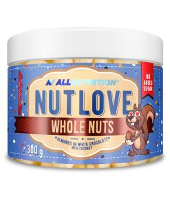 Nutlove Hele Nødder, Mandler i Hvid Chokolade & Kokos - 300g