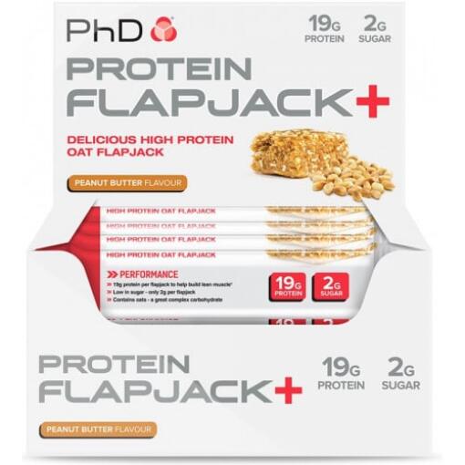 PhD - Protein Flapjack+, Erdnussbuttergeschmack - 12 Riegel