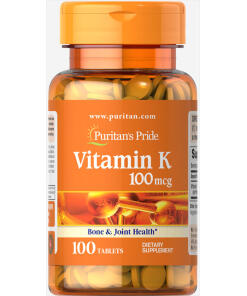 Puritan's Pride - Vitamin K, 100 mcg - 100 tabletter