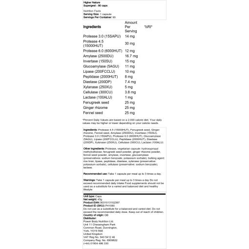 Higher Nature - Supergest - 90 Kapseln – Bild 2