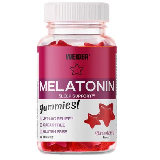 Weider - Melatonin, Jordbær - 60 gummier