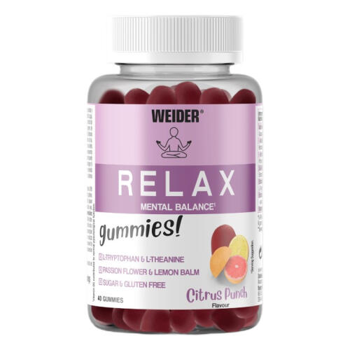 Weider - Relax, Citrus Punch - 40 gummier