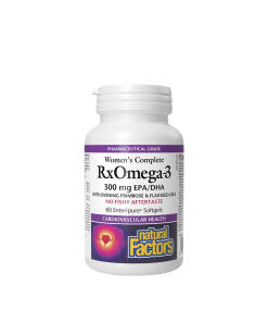 Natural Factors Women’s Complete RxOmega-3 300 mg EPA/DHA (60 Softgels)