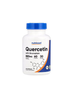 Nutricost - Quercetin (With Bromelain) 880 mg (60 Capsules)