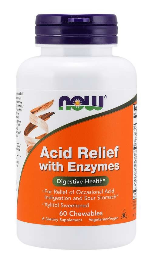 Acid Relief with Enzymes - 60 chewables