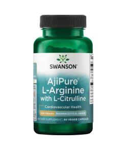 AjiPure L-Arginine with L-Citrulline - 60 vcaps