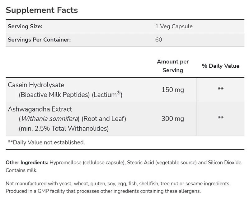 NOW Foods - Ashwagandha zur Stresslinderung - 60 Kapseln – Bild 2