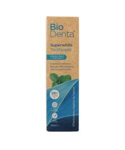 BECONFIDENT BioDenta ultra whitening toothpaste with fresh mint and coconut flavour (75 ml)