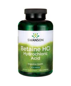 Betaine HCl Hydrochloric Acid - 250 vcaps
