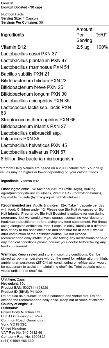 Bio-Kult - Bio-Kult Intensiv - 30 Kapseln – Bild 2