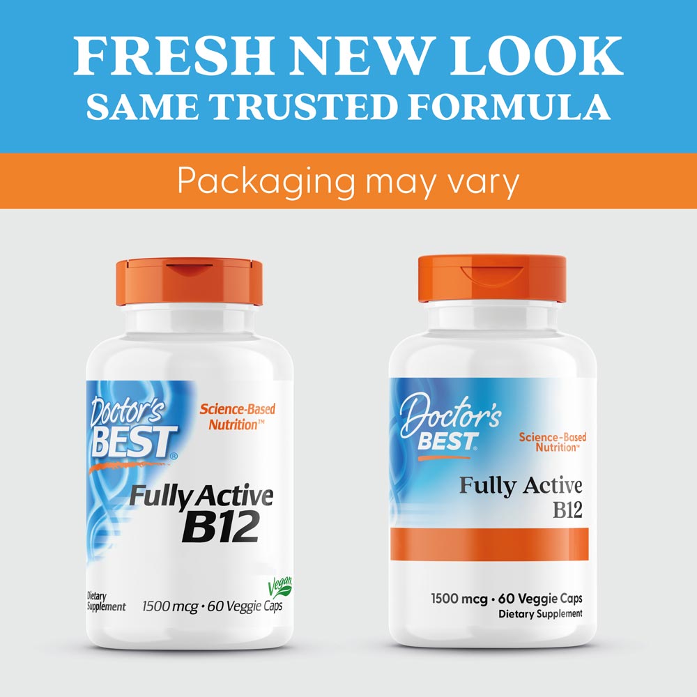 Doctor's Best - Vollaktives B12, 1500 mcg - 60 Kapseln – Bild 5