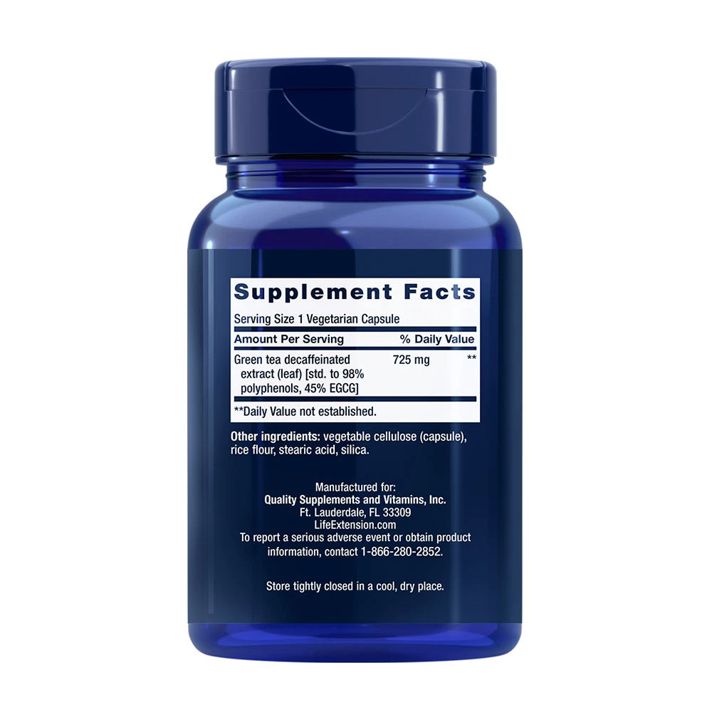 Life Extension - Mega Grüntee-Extrakt - 100 Kapseln – Bild 2