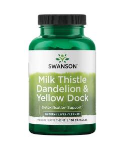 Milk Thistle Dandelion & Yellow Dock - 120 caps