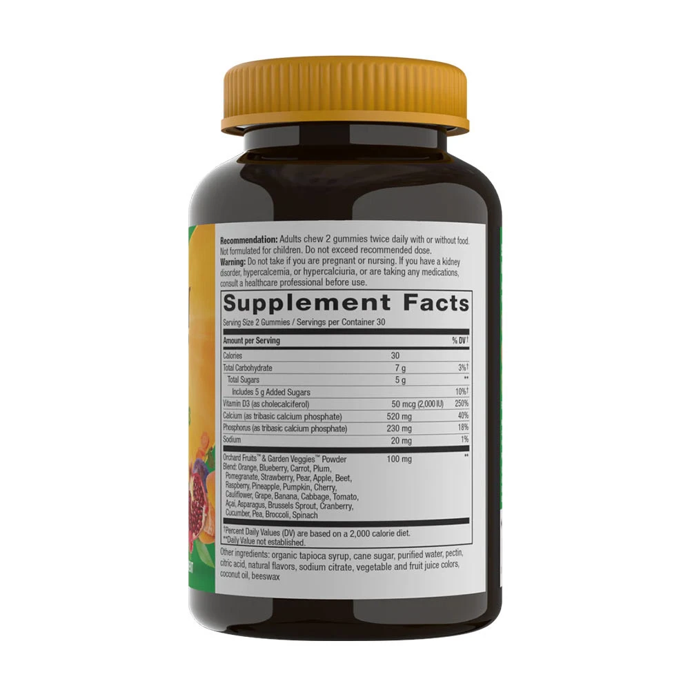 Nature's Way - Alive!® Calcium + D3 Gummibärchen (60 Stück) – Bild 2