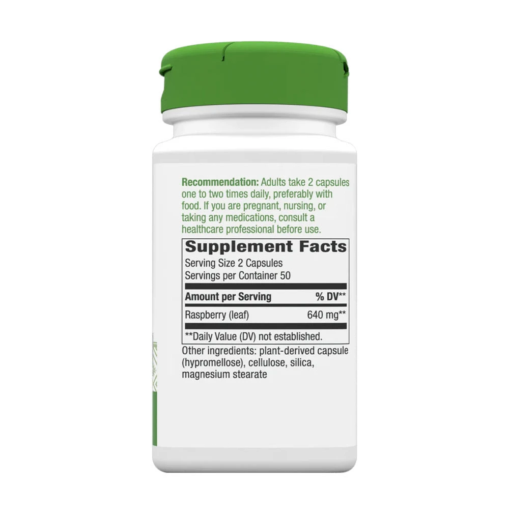 Natures Way - Himbeerblätter (100 Kapseln) – Bild 2