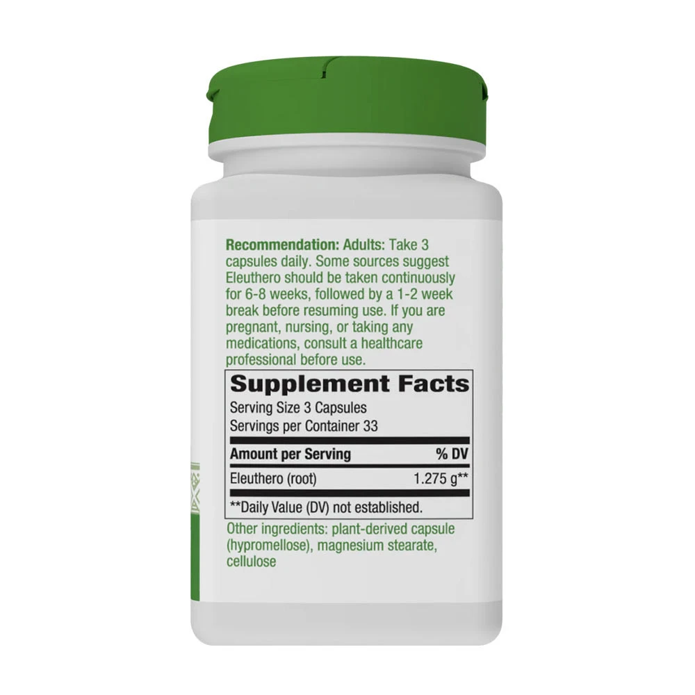 Natures Way - Sibirischer Eleuthero (100 Kapseln) – Bild 2