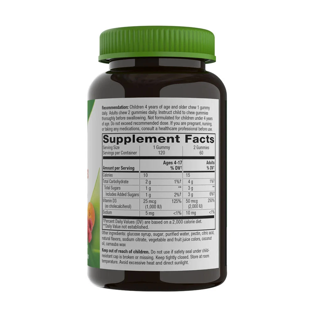 Natures Way - Vitamin D3 Gummibärchen, 120 Stück – Bild 2