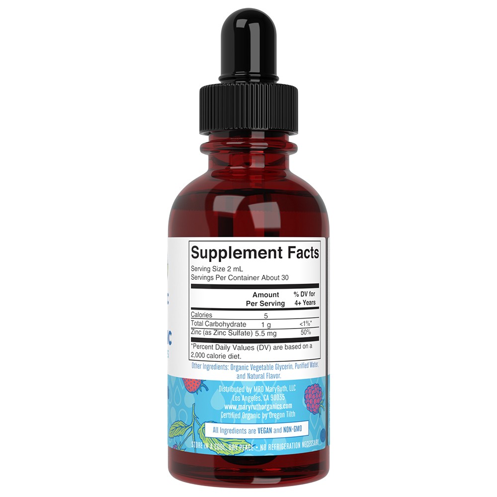 MaryRuth Organics - Ökologische Ionische Zinktropfen für Kinder, Beerenaroma - 60 ml – Bild 4
