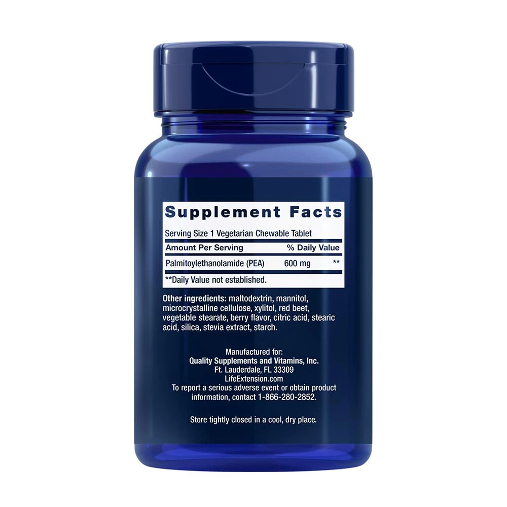 Life Extension - PEA Schmerzlinderung - 60 Kautabletten – Bild 2