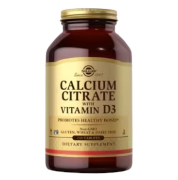 SOLGAR Calcium Citrate with Vitamin D3 (120 tabs)