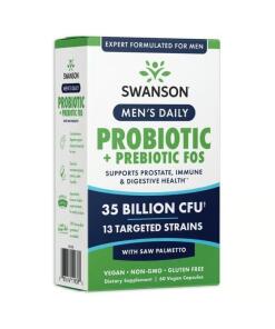 SWANSON Men's Daily Probiotic + Prebiotic 60vcaps