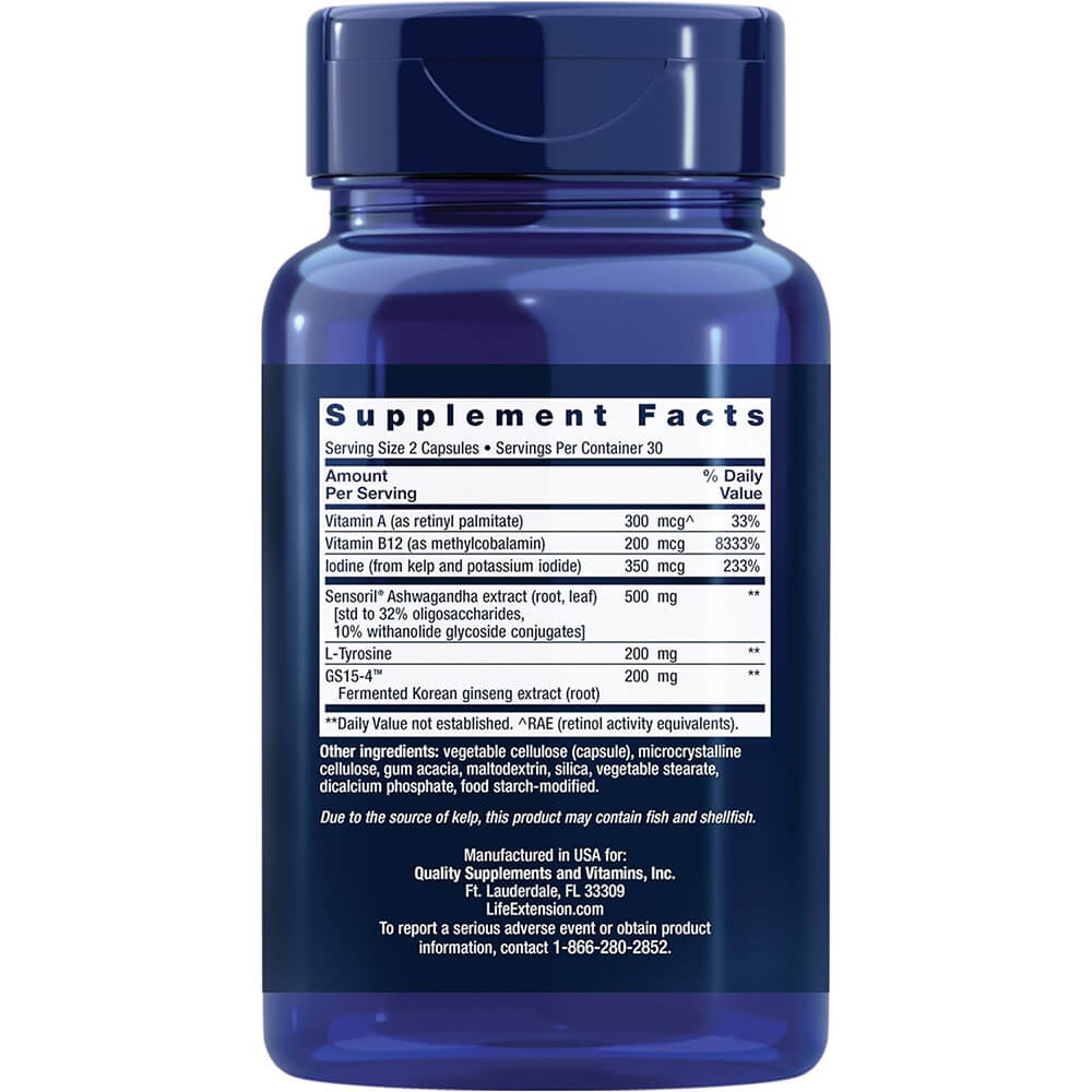 Life Extension - Dreifachwirkung Schilddrüse - 60 Kapseln – Bild 5