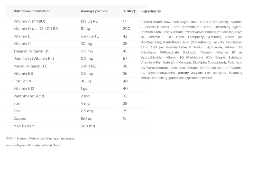 Vitabiotics - Wellbaby Multivitamin-Liquid (150 ml) – Bild 2