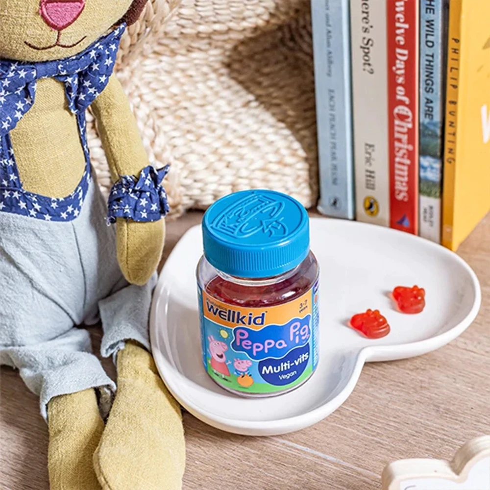 Vitabiotics - Vitabiotics Wellkid Peppa Pig Multivitamin-Gummis, Erdbeere (30 Stück) – Bild 3