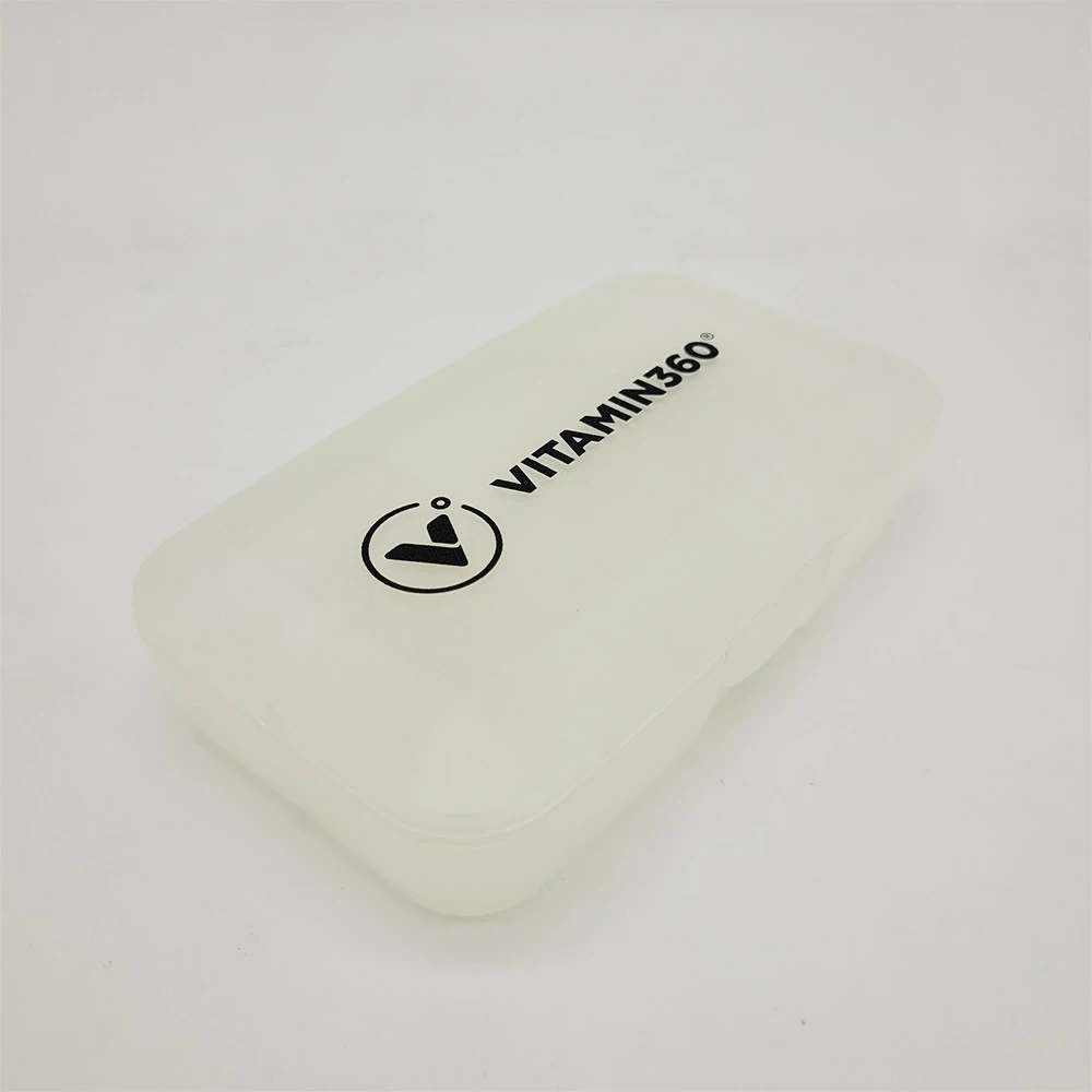 Vitamin360 - Pillendose mit 5 Fächern (1 Stück, Weiß) – Bild 3