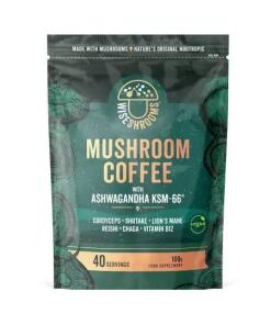 WISESHROOMS Mushroom Coffee with Ashwagandha KSM-66 (100 g)
